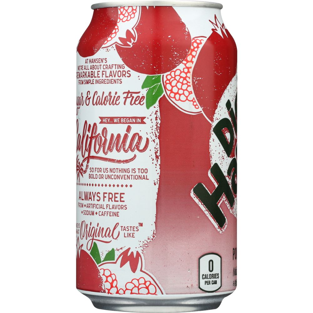 HANSEN: Diet Soda Pomegranate 6-12oz, 72 oz
