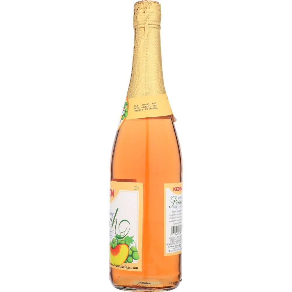 KEDEM: Juice Sparkling Peach, 25.4 oz