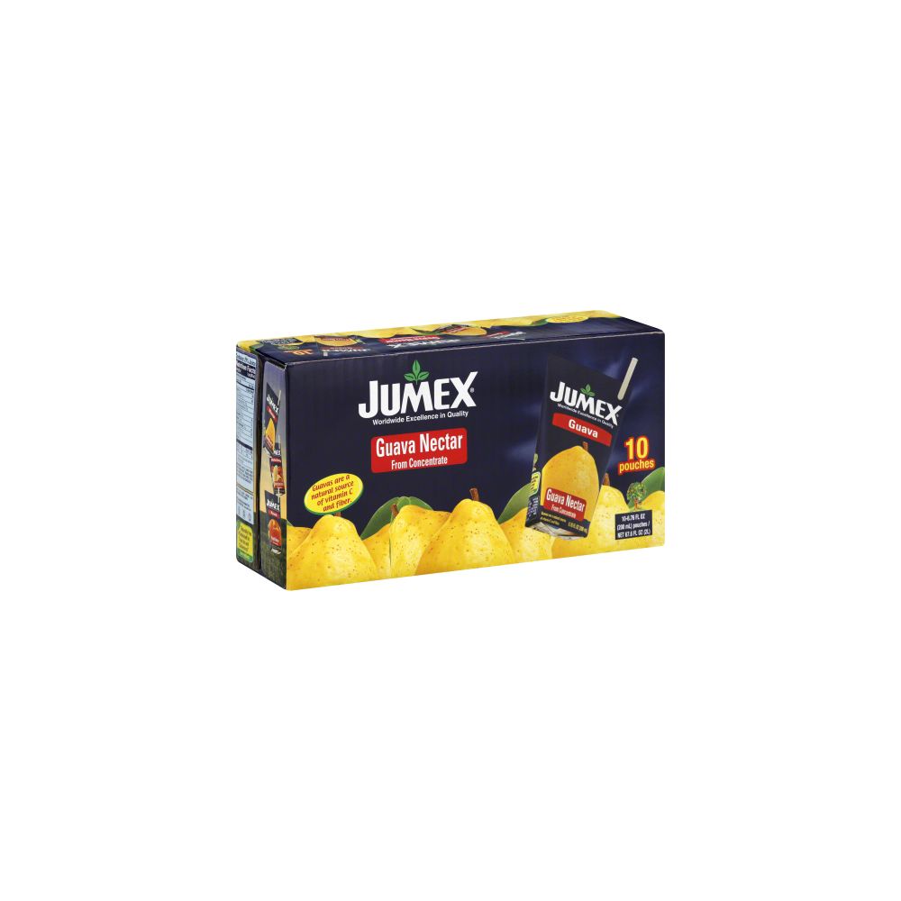 JUMEX: Juice Tetra Wedge Guava, 10 Packs, 67.6 oz