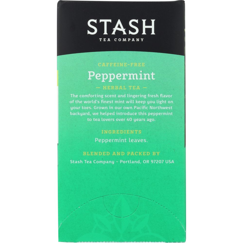 STASH TEA: Premium Peppermint Herbal Tea Caffeine Free 20 Tea Bags, 0.7 oz