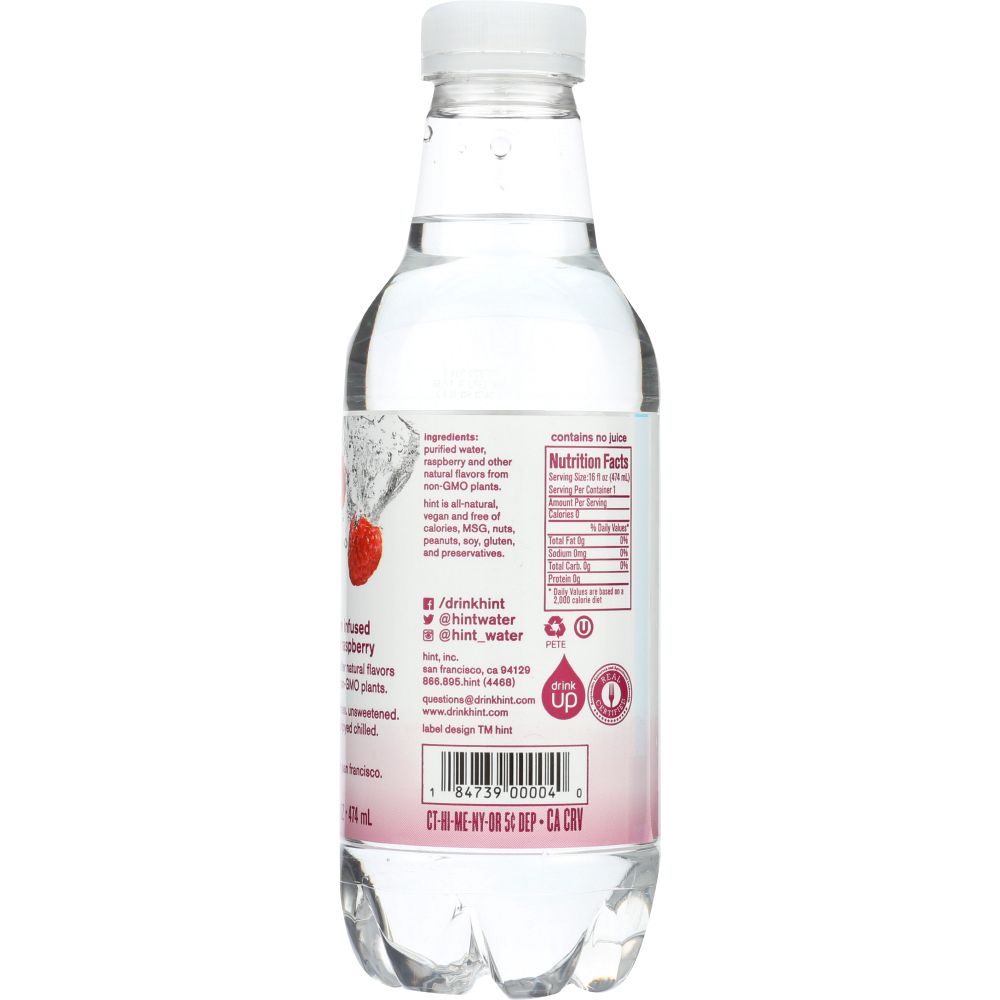 HINT: Essence Water Raspberry Lime, 16 oz