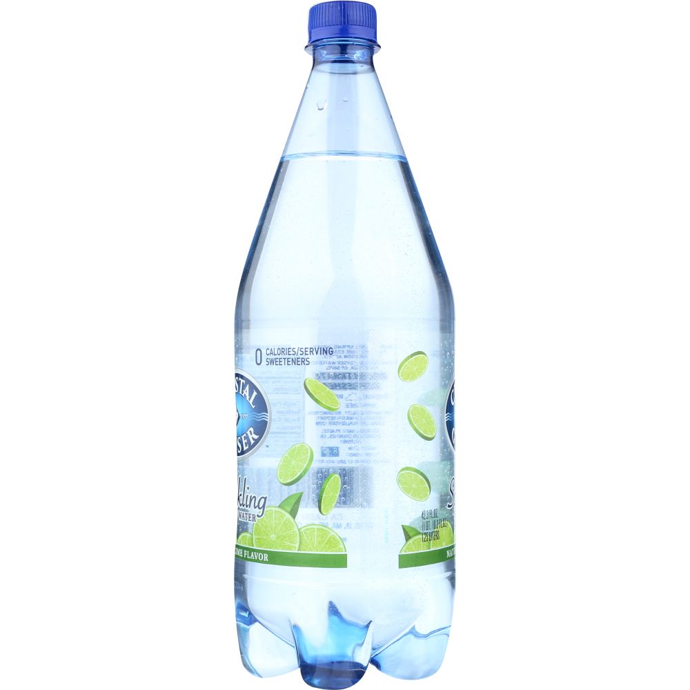 CRYSTAL GEYSER: Sparkling Mineral Water Lime, 1.25 lt