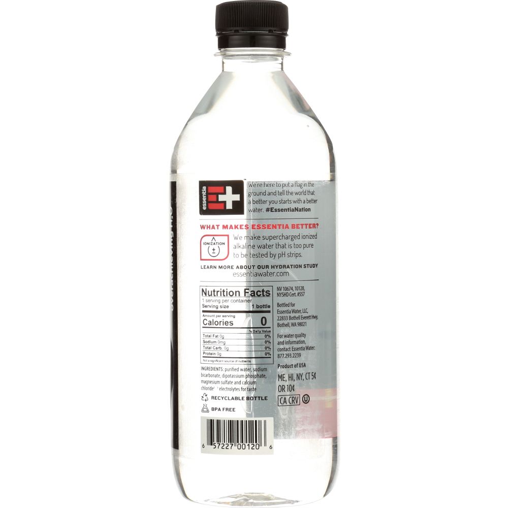 ESSENTIA: Enhanced Drinking Water, 20 oz