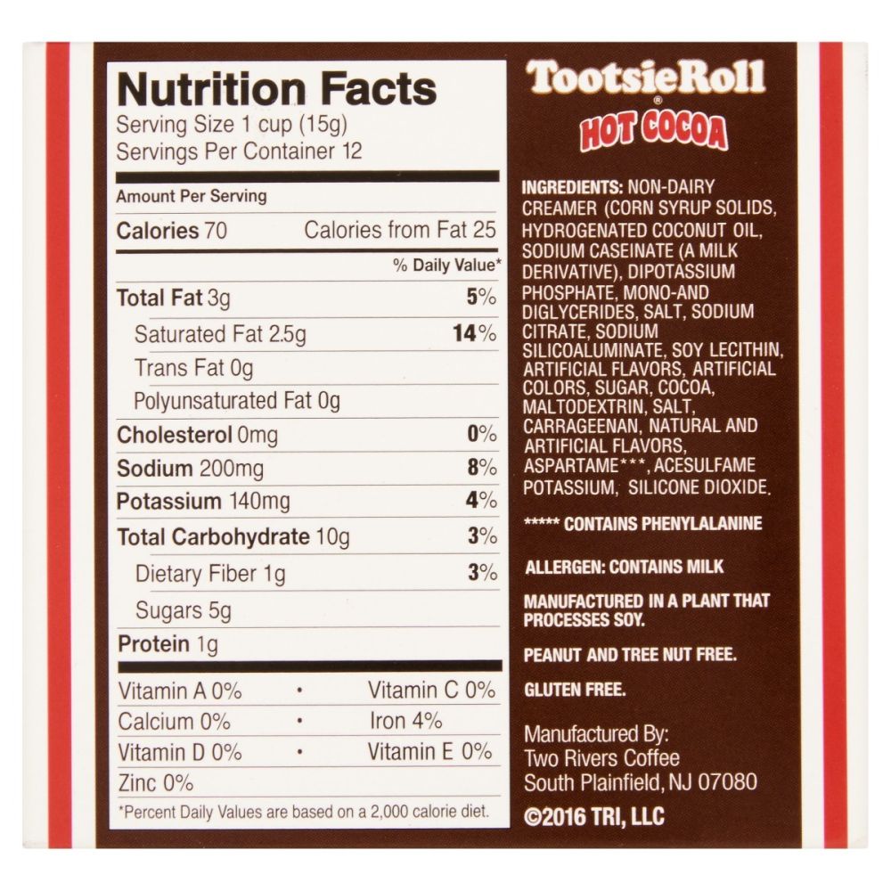 COCOA HOT TOOTSIE ROLL: Cocoa Hot Tootsie Roll, 12 pc