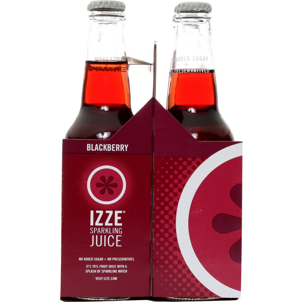 IZZE BEVERAGE: Sparkling Blackberry 4 count, 48 oz