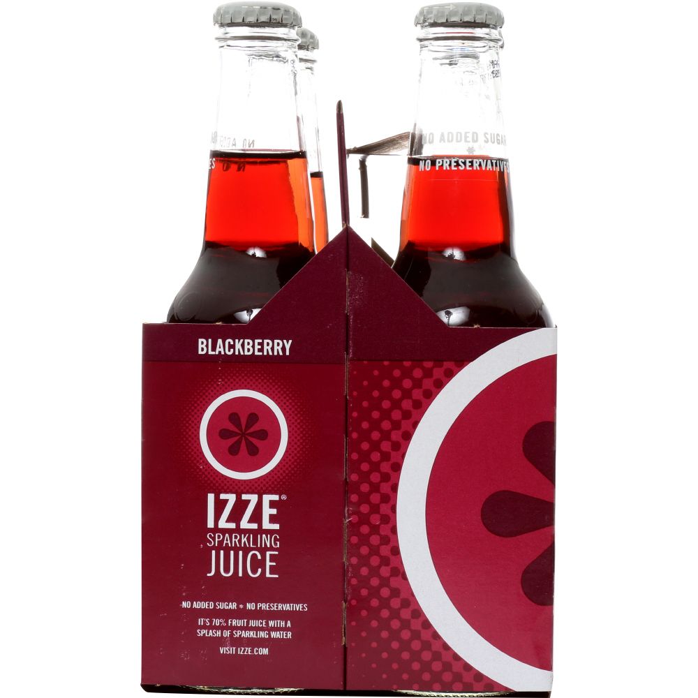 IZZE BEVERAGE: Sparkling Blackberry 4 count, 48 oz