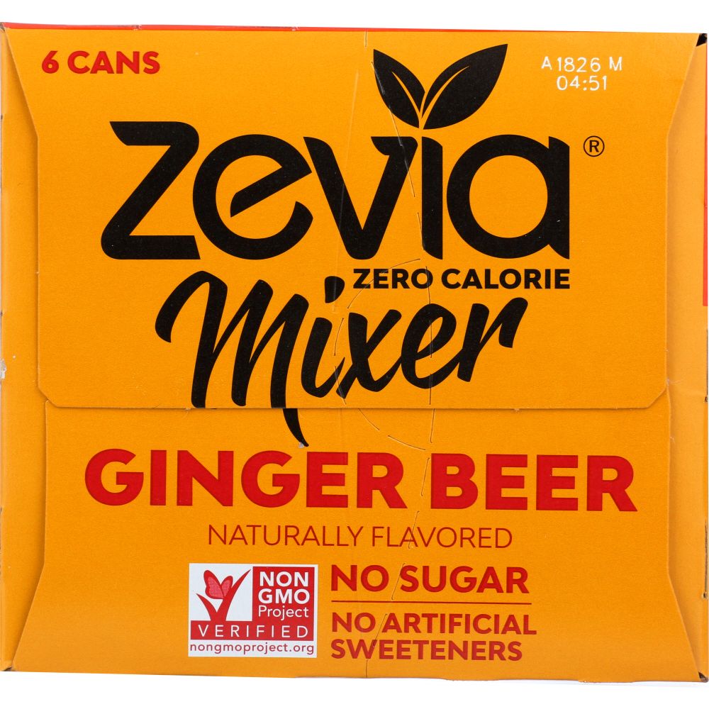 ZEVIA: Mixer Ginger Beer 0 Calorie 6 pk, 45 oz