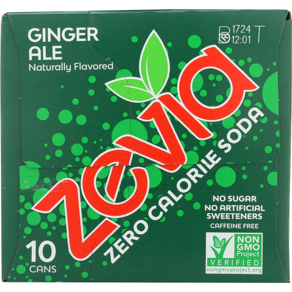 ZEVIA: Soda Ginger Ale 10 pk, 120 oz