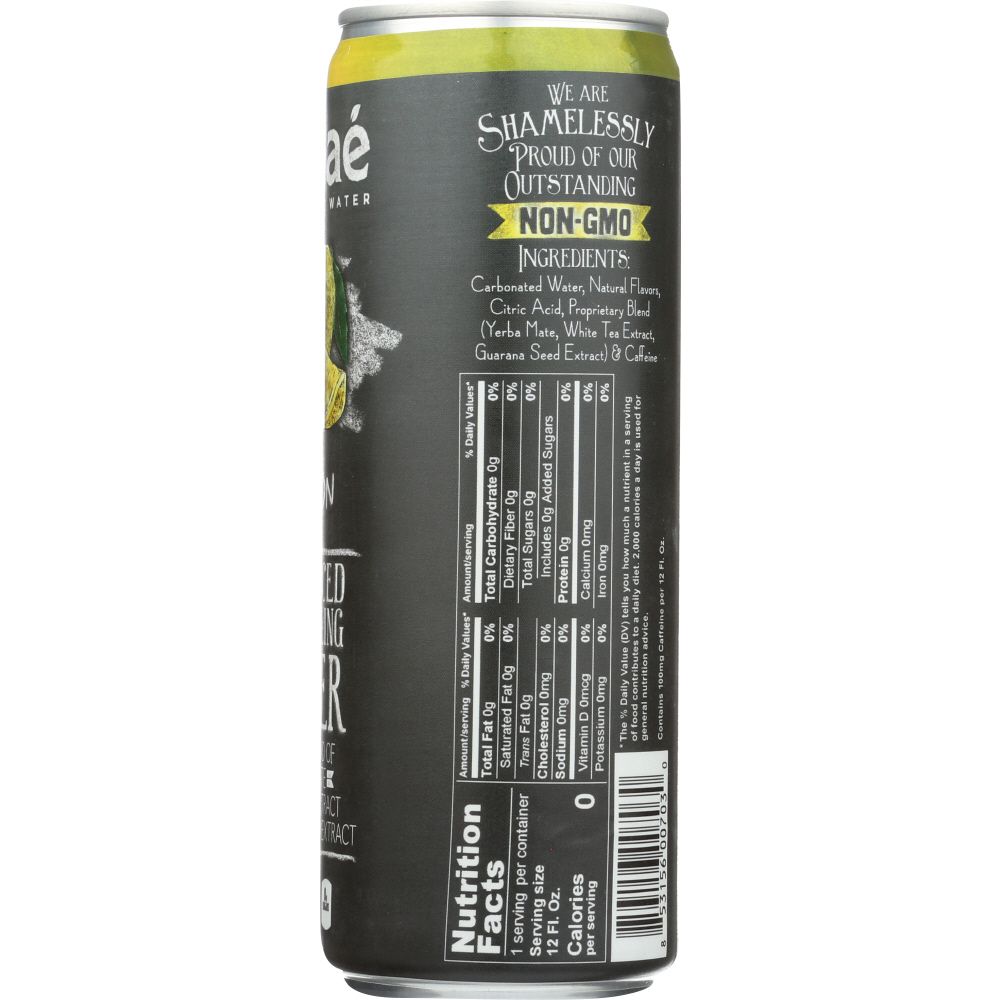 YERBAE: Enhanced Sparkling Water Lemon, 12 fl oz