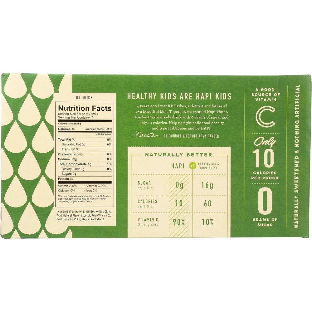 HAPI DRINKS: Water Apple Hapi, 8 pk