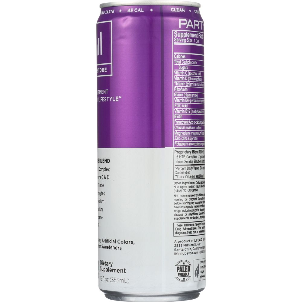 LIFEAID BEVERAGE: Partyaid, 12 fl oz