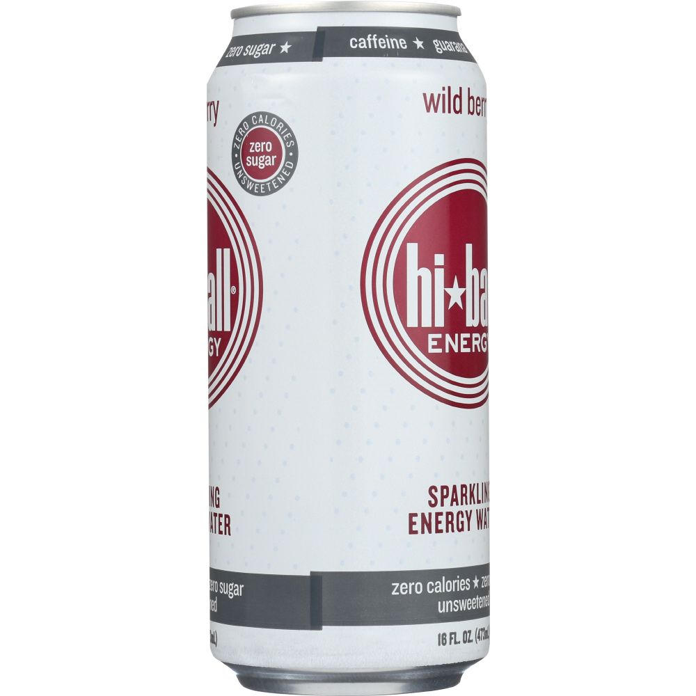 Hi Ball Energy Wild Berry Sparkling Energy Water, 16 Oz