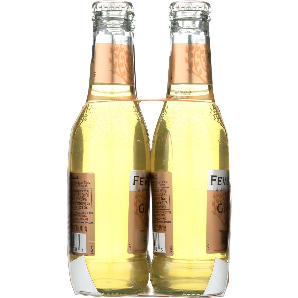 FEVER-TREE: Premium Ginger Ale 4x6.8 oz Bottles, 27.2 oz