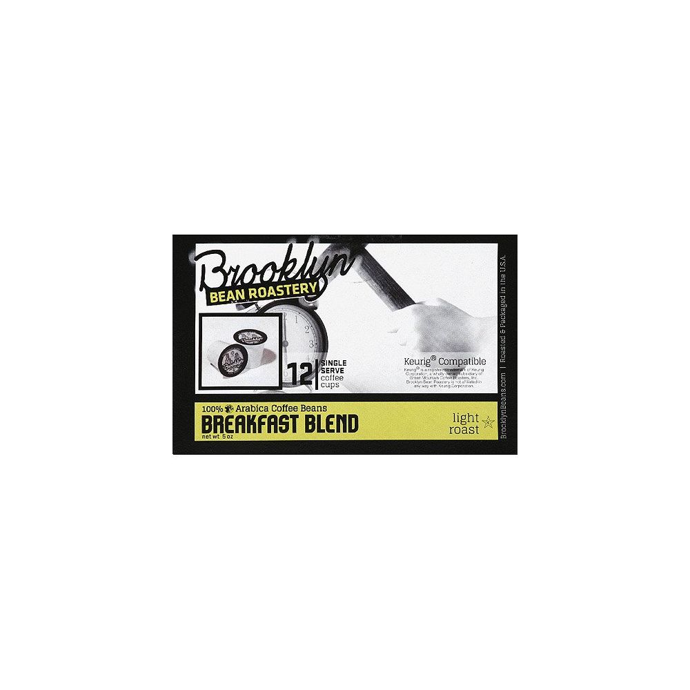 BROOKLYN BEAN ROASTERY: Breakfast Blend Coffee, 12 pc