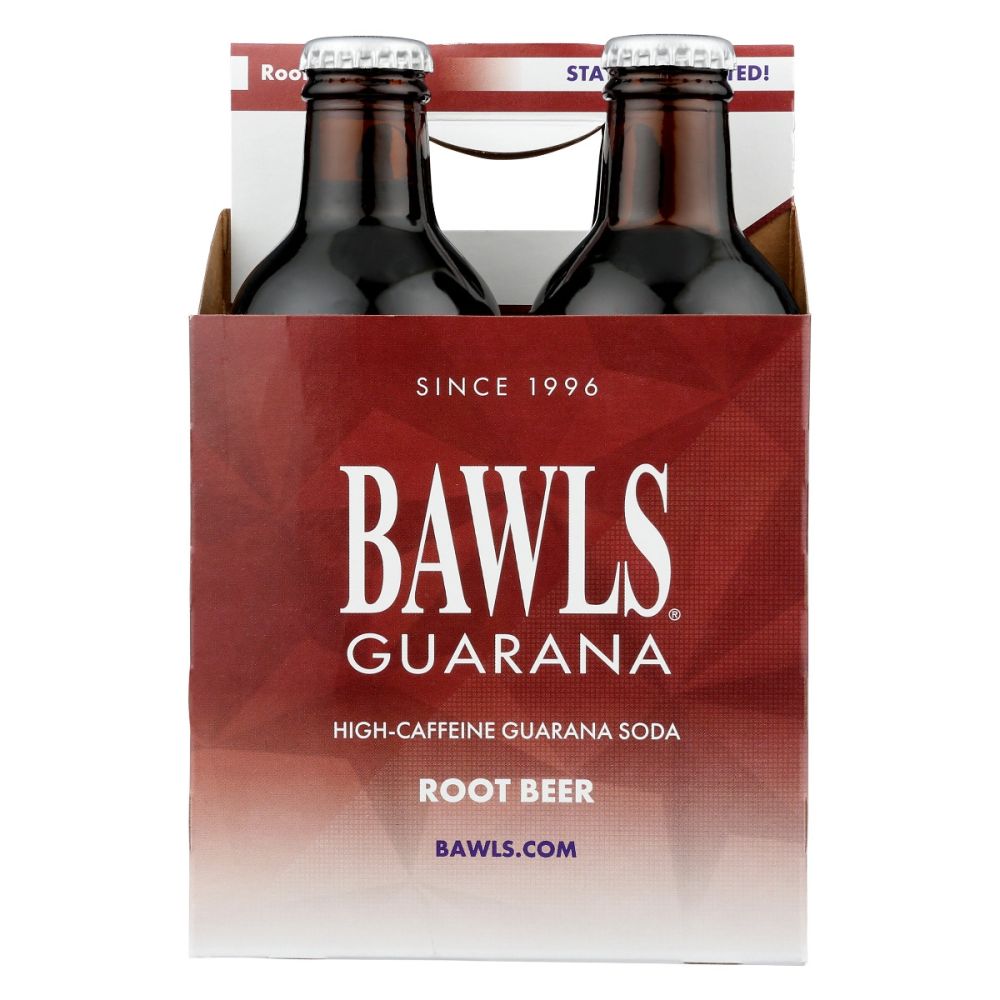 BAWLS GUARANA: Root Beer 4 Pack, 40 oz