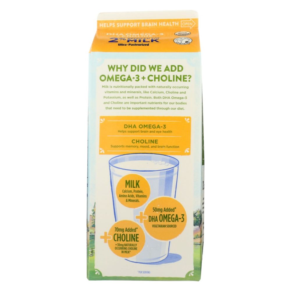 CLOVER SONOMA: Dha Omega 3 Organic 2 Percent Reduced Fat Milk, 64 fo