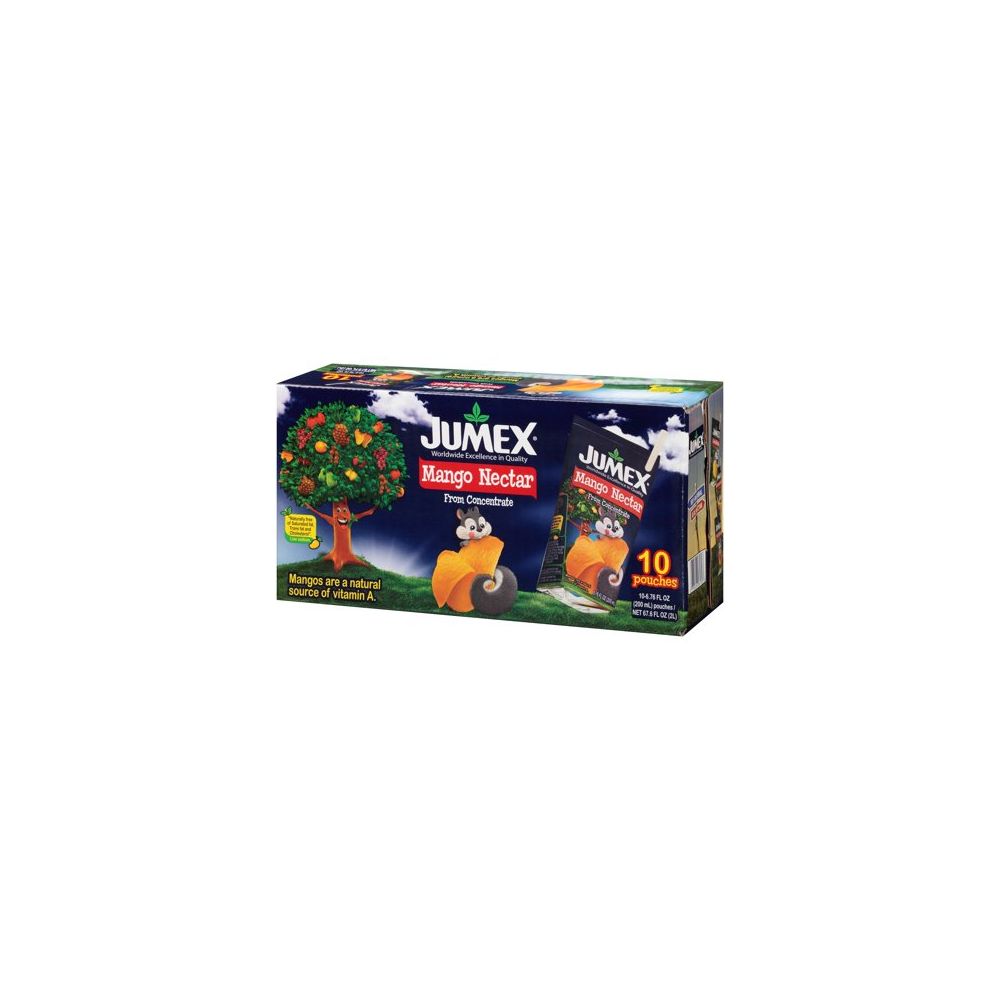 JUMEX: Juice Tetra Pouch Mango, 10 Packs, 67.6 oz