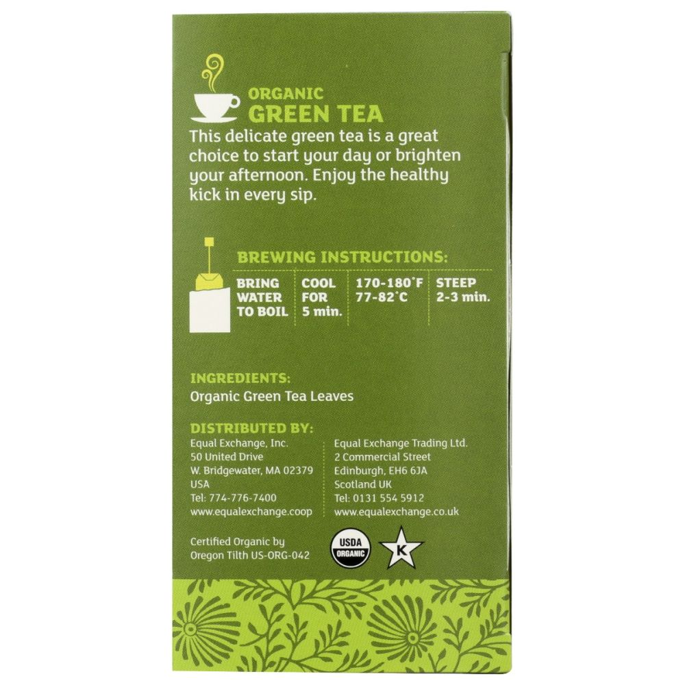 EQUAL EXCHANGE: Green Tea Organic, 20 bg
