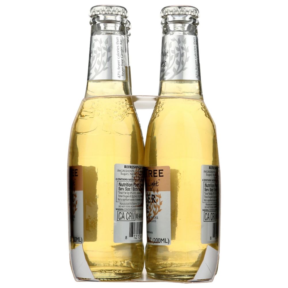 FEVER TREE: Refreshingly Light Ginger Ale, 27.2 fo