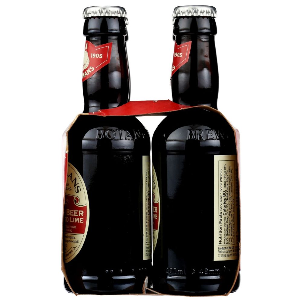 FENTIMANS: Mixer Ginger Beer Muddled Lime 4 pk, 26.8 fo