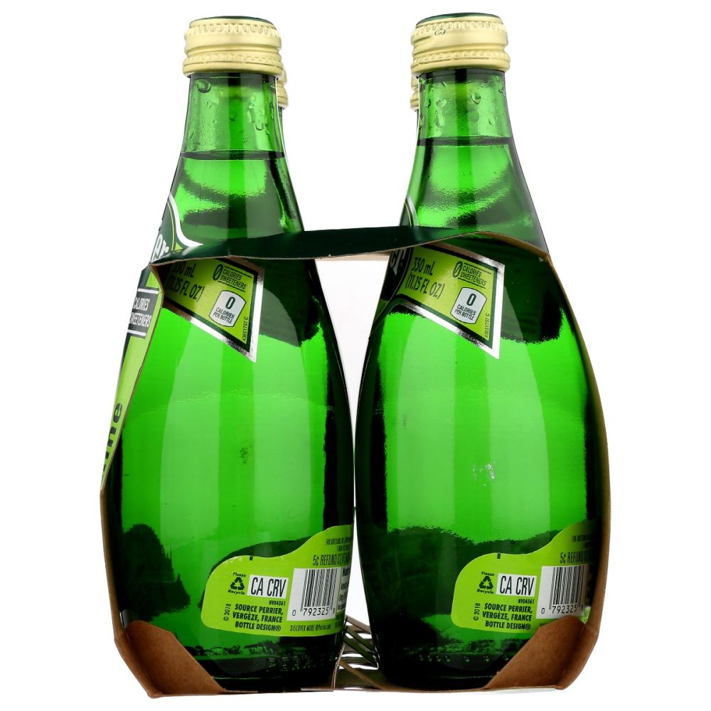 PERRIER: Lime Sparkling Water 4 Pack, 44.6 fo