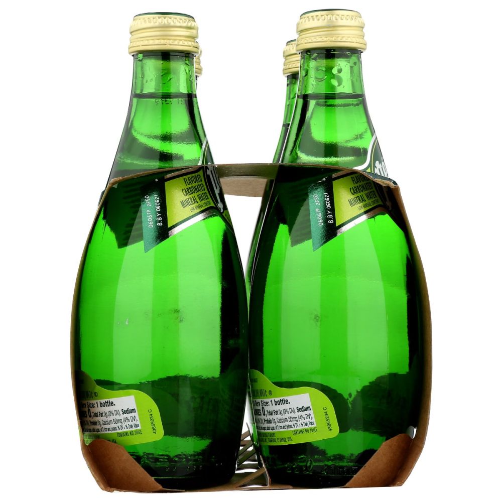 PERRIER: Lime Sparkling Water 4 Pack, 44.6 fo
