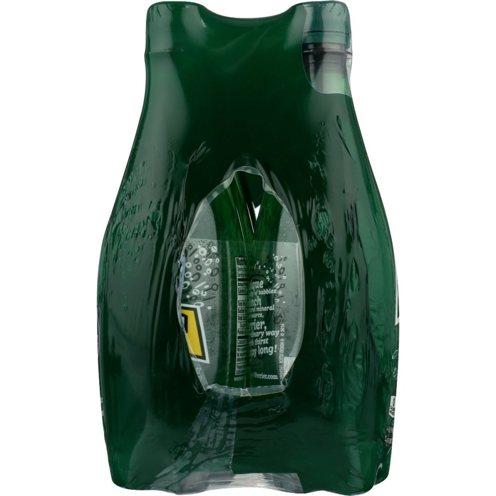PERRIER: Sparkling Natural Mineral Water 6 Pack Pet, 101.4 oz