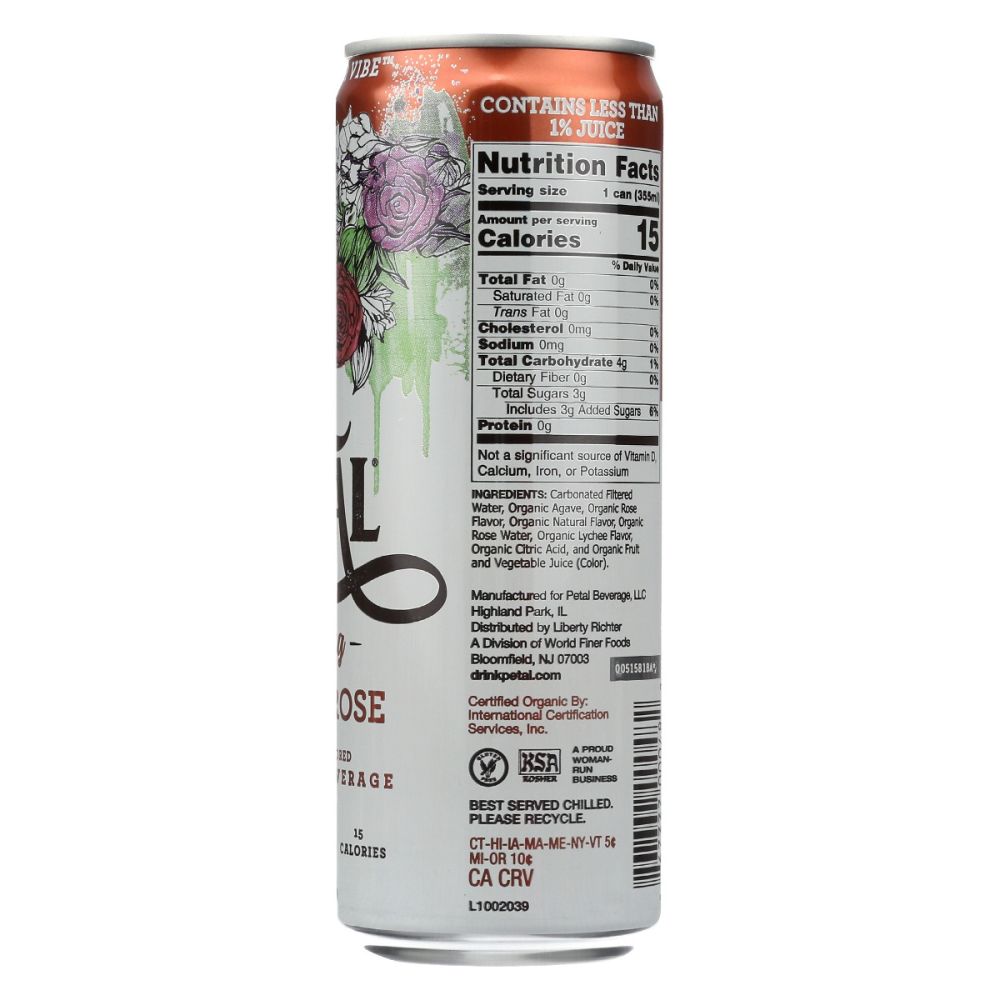 PETAL: Sparkling Lychee Rose, 12 fo