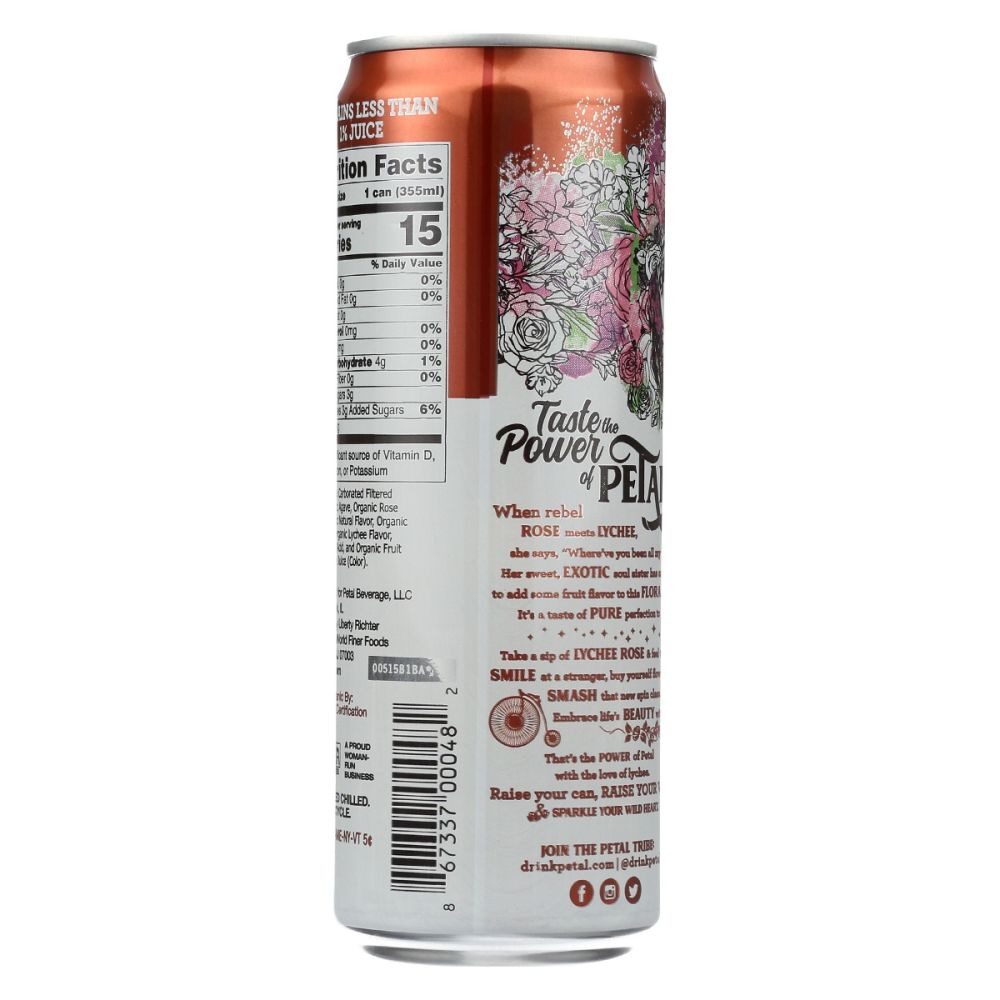 PETAL: Sparkling Lychee Rose, 12 fo