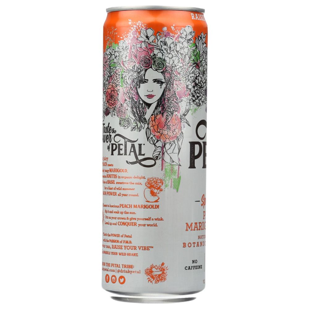 PETAL: Sparkling Peach Marigold Basil, 12 fo
