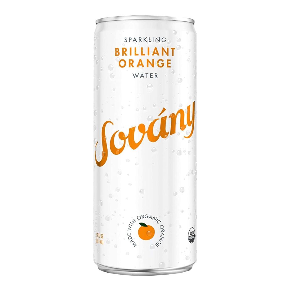 SOVANY: Brilliant Orange Sparkling Water 4pk, 48 fo