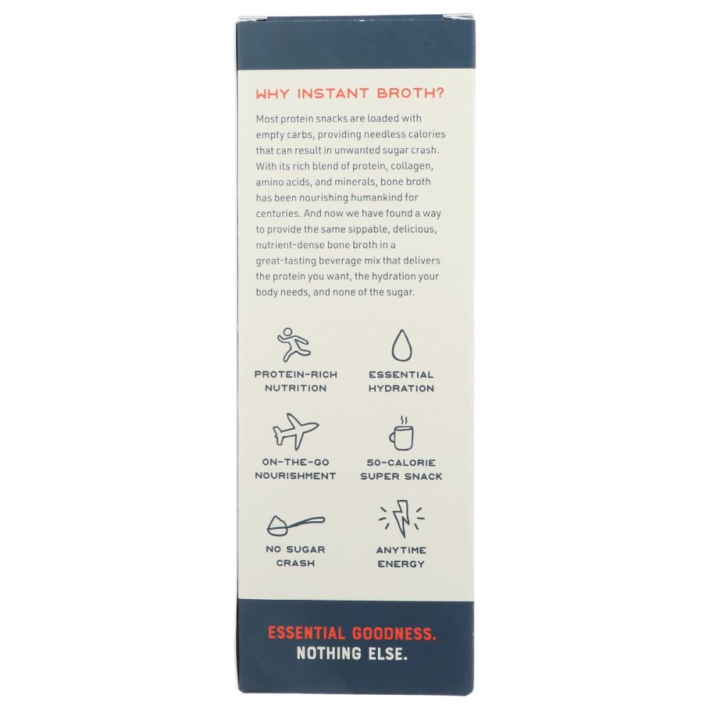 BARE BONES: Beef Instant Bone Broth 4 Packets, 2.11 oz