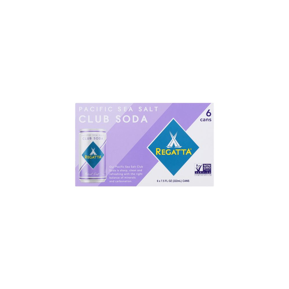 REGATTA: Pacific Sea Salt Club Soda, 6 pk