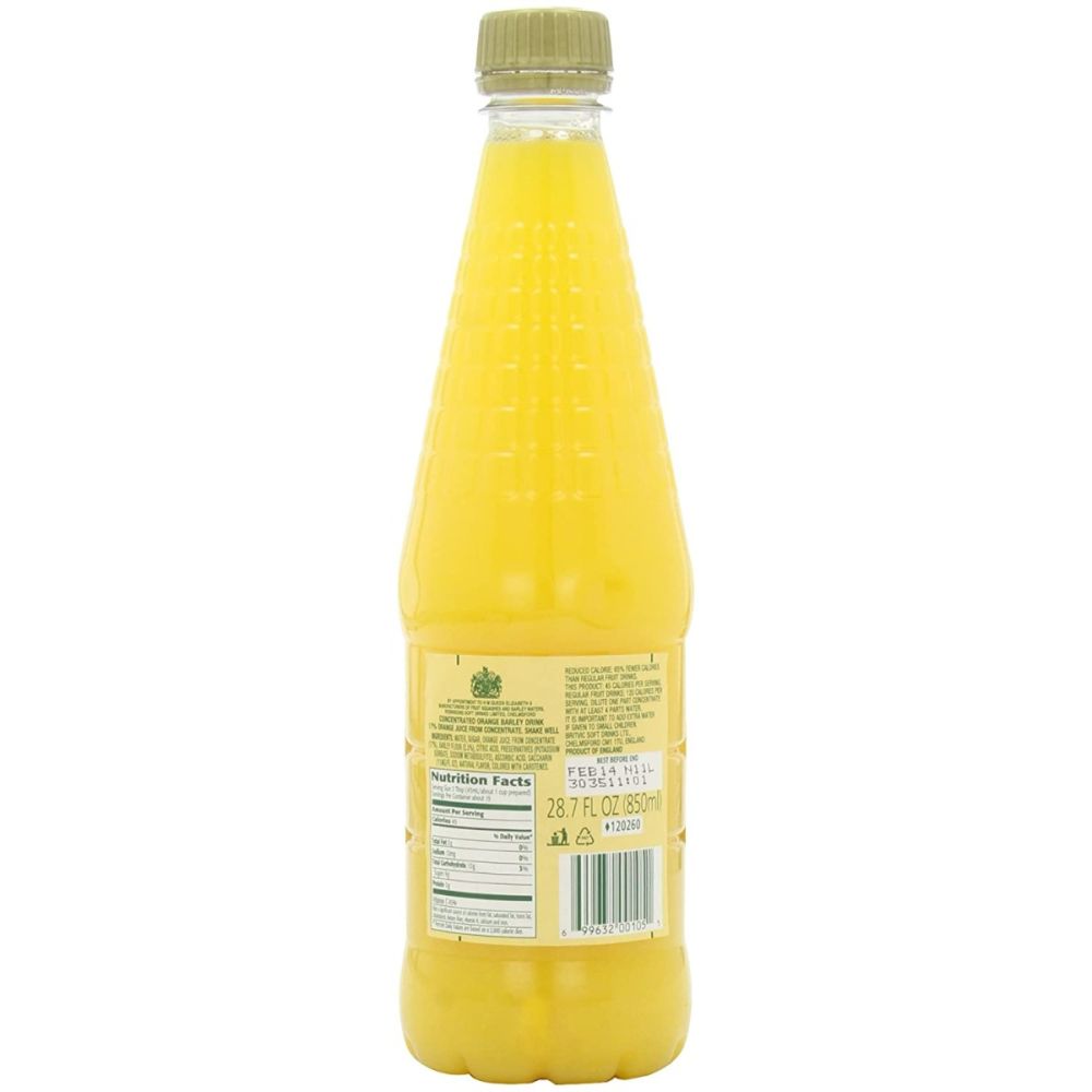 ROBINSONS: Orange Barley Water Drink, 28.74 fo