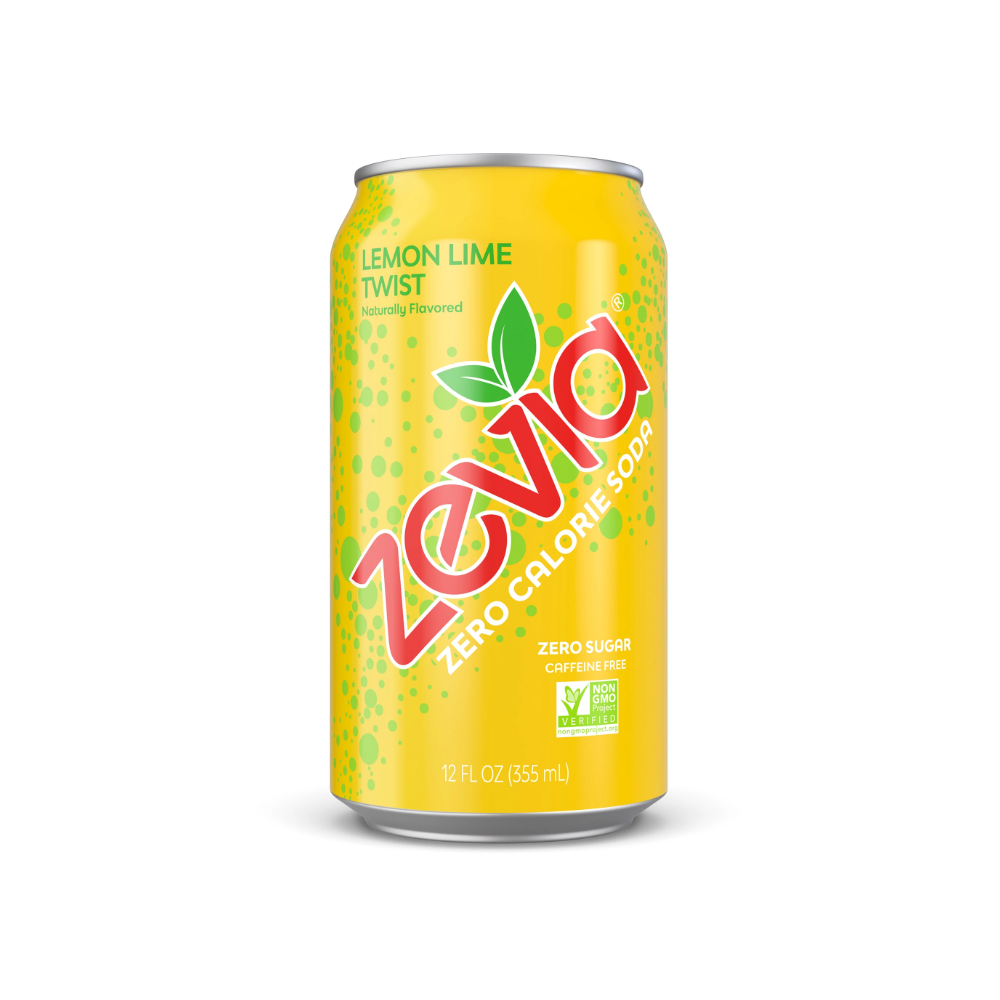 ZEVIA: Lemon Lime Twist Soda, 12 fo