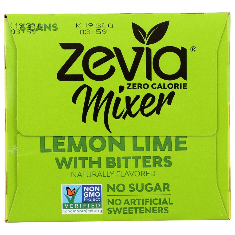 ZEVIA: Lemon Lime With Bitters Mixer 6Pack, 45 oz
