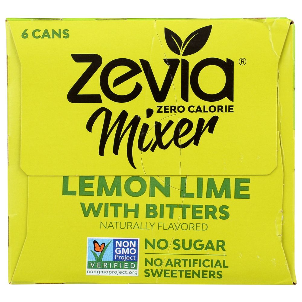 ZEVIA: Lemon Lime With Bitters Mixer 6Pack, 45 oz
