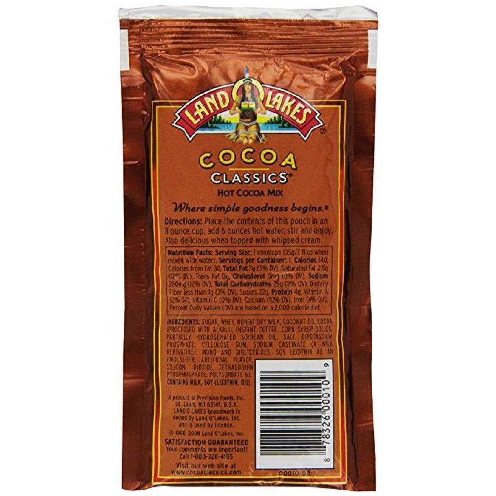 LAND O LAKES: Mocha and Chocolate Cocoa Mix, 1.25 oz