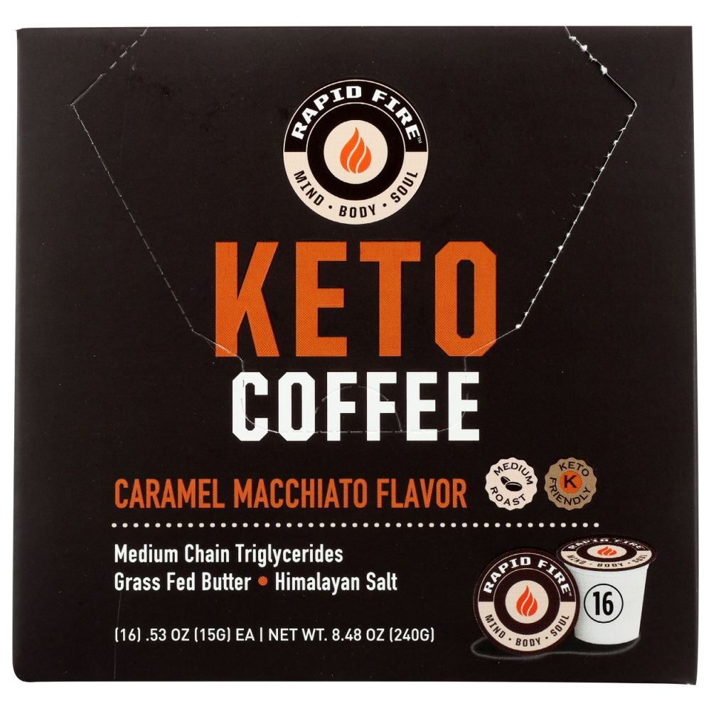RAPID FIRE: Coffee Pods Caramel Macch, 1 ea