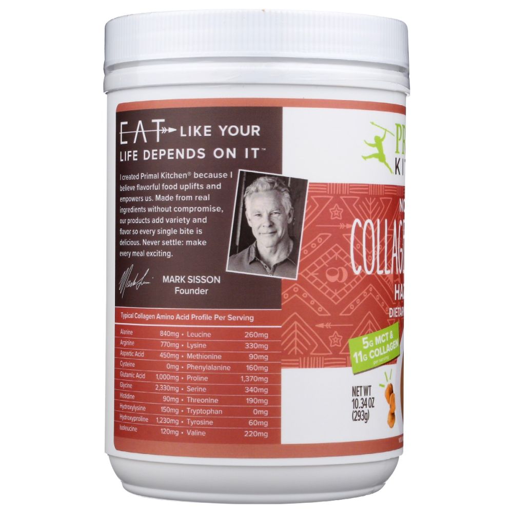 PRIMAL KITCHEN: Collagen Powder Hazelnut, 10.34 oz