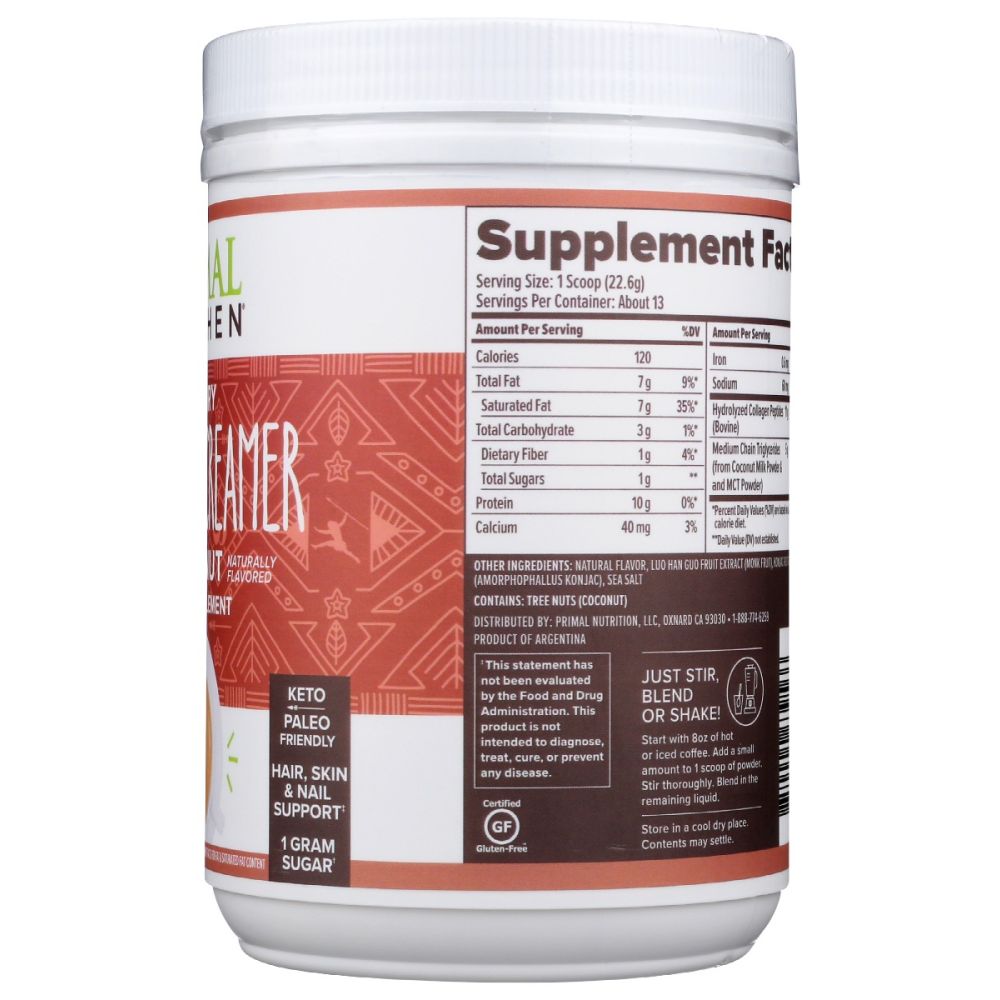 PRIMAL KITCHEN: Collagen Powder Hazelnut, 10.34 oz