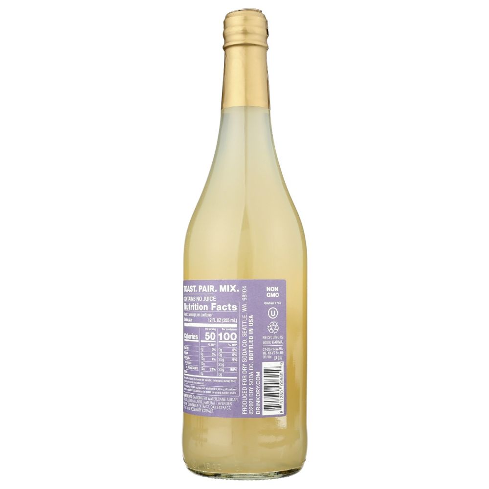 DRY SODA: Soda Botanical Lavender, 25.36 fo