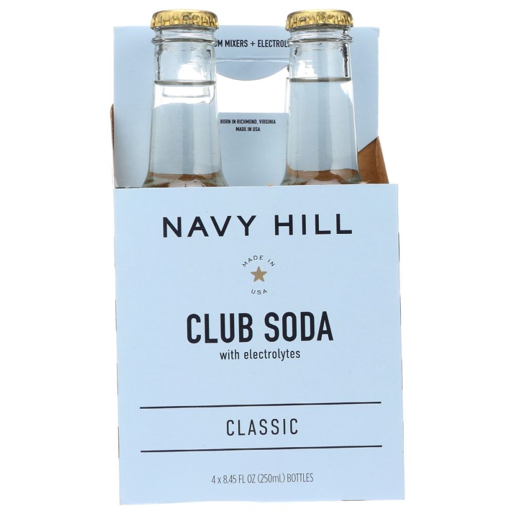 NAVY HILL: Club Soda 4 Count, 33.8 fo