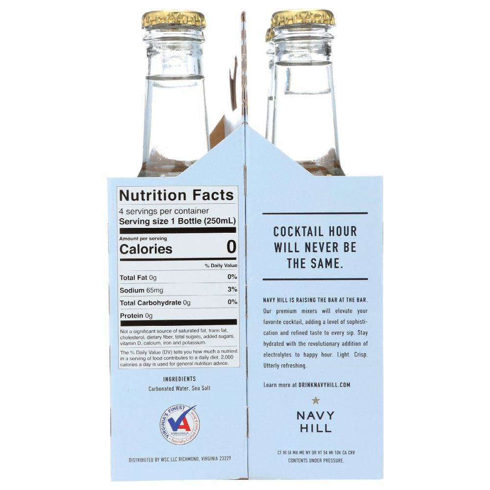 NAVY HILL: Club Soda 4 Count, 33.8 fo