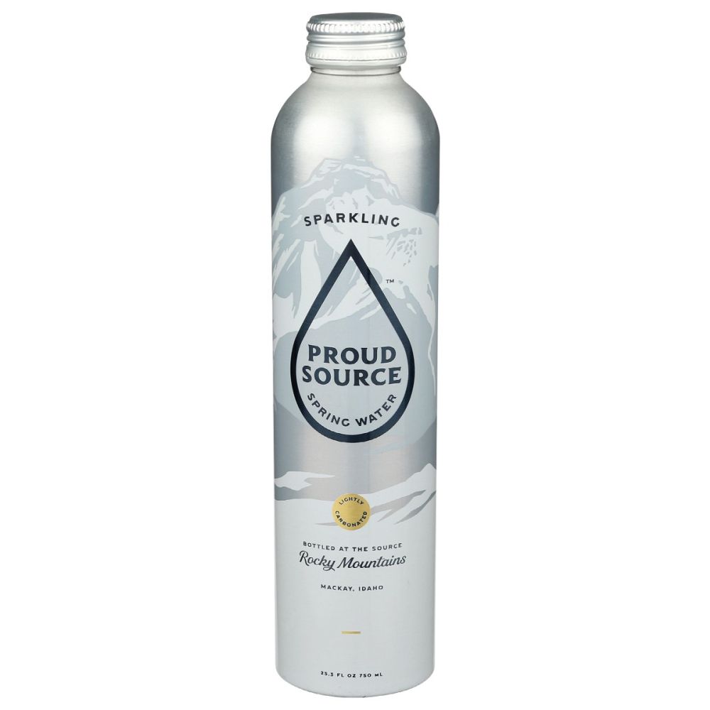 PROUD SOURCE: Rocky Mountains Sparkling Spring Water, 25.3 fo