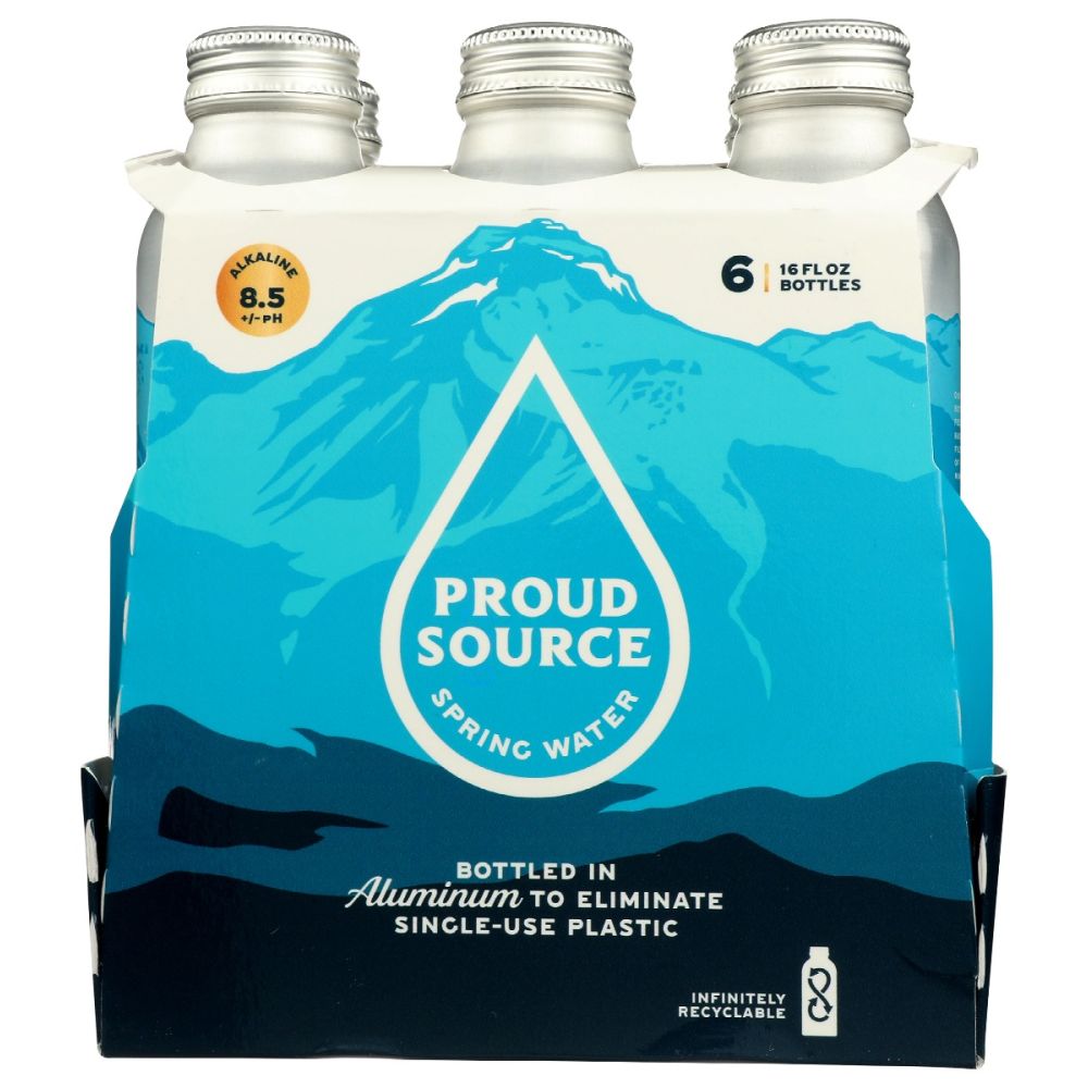 PROUD SOURCE: Rocky Mountain Alkaline Spring Water 6pk, 96 fo