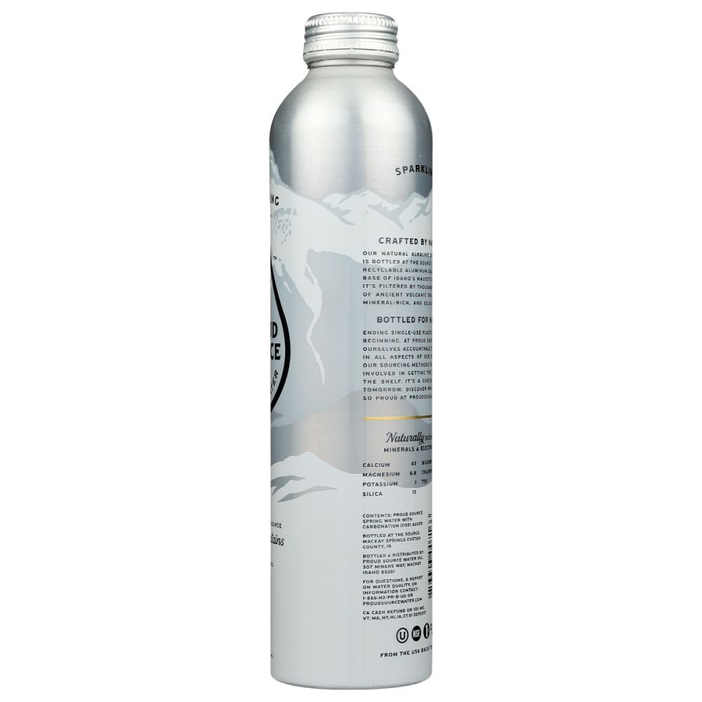 PROUD SOURCE: Rocky Mountains Sparkling Spring Water, 25.3 fo