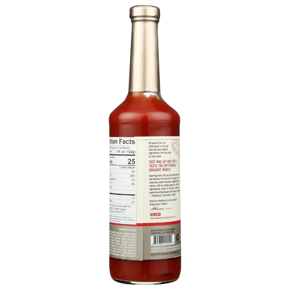 SQUARE ONE ORGANIC SPIRITS: Bloody Mary Mixer, 750 ml