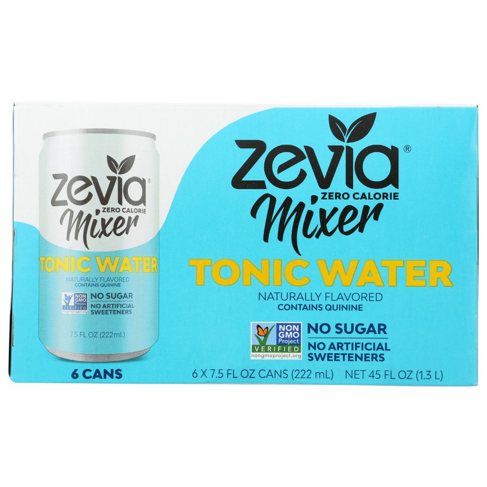 ZEVIA: Tonic Water Mixer 6Pack, 45 oz