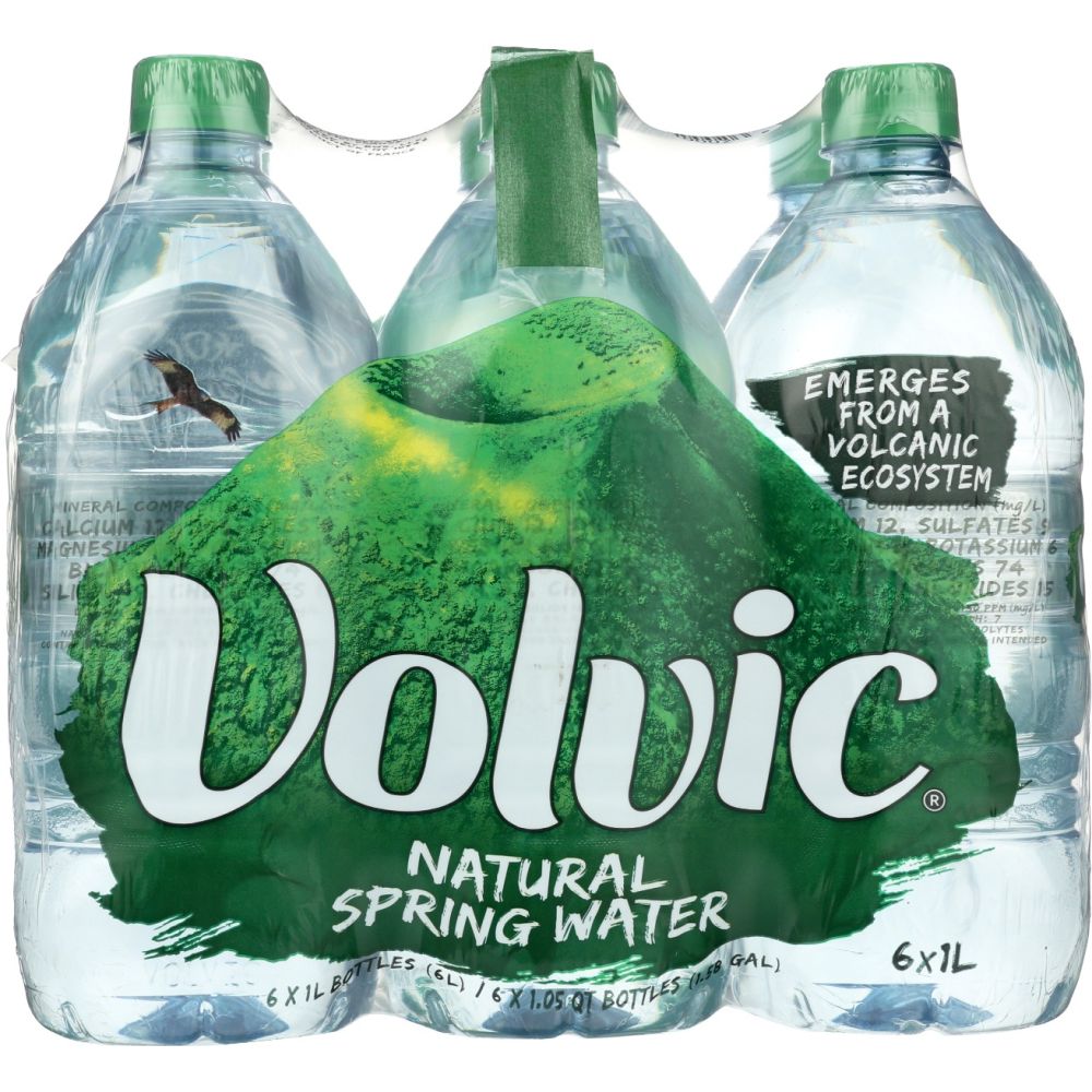 VOLVIC: Natural Spring Water 6pk, 6 lt